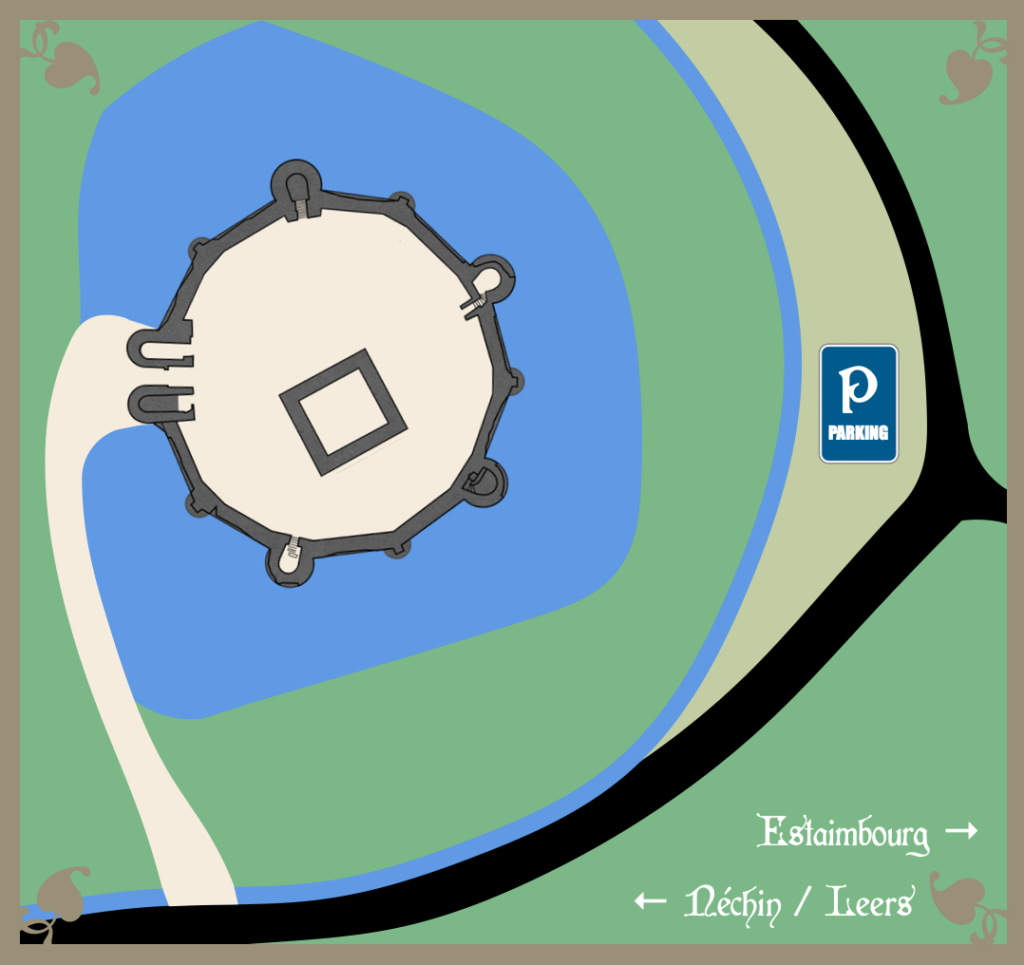 plan du château de la Royère